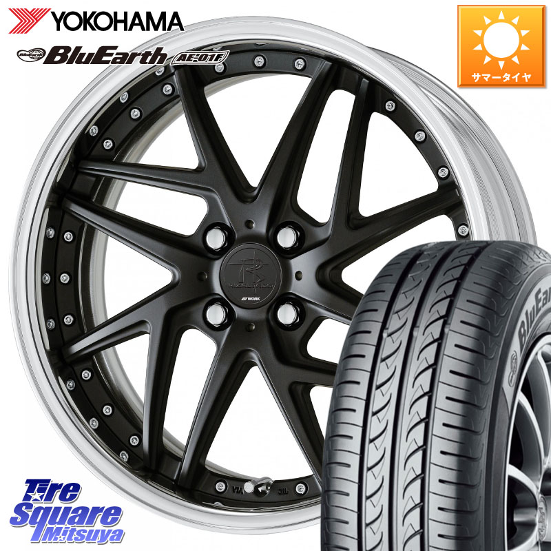 YOKOHAMA F8323 BluEarth AE01F ヨコハマ 185/55R16WORK RIZALTADO MESH2 A Disk 16インチ 2ピース 16X6.0J 30 4穴 100 ヤリス カスタム前提|タイヤスクエアミツヤ