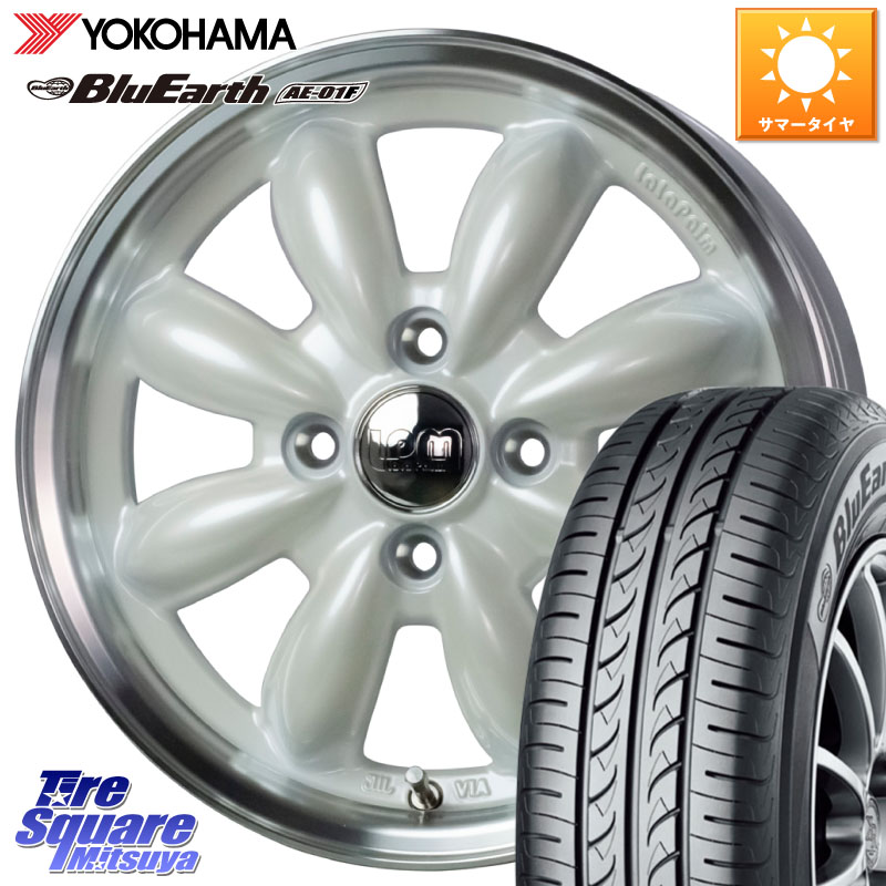YOKOHAMA F8320 BluEarth AE01F ヨコハマ 195/65R15HotStuff LaLa Palm CUP2 ララパーム カップ2 ホイール 15インチ 15X5.5J 45 4穴 100 E13オーラ カローラフィールダー カローラアクシオ｜タイヤスクエアミツヤ