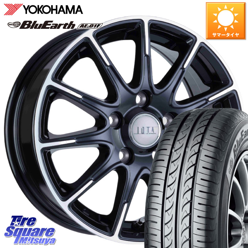 阿部商会 TIRADO IOTA イオタ ホイール 15インチ 15 X 6.0J +53 5穴 114.3 YOKOHAMA F8320 BluEarth AE01F ヨコハマ 195/65R15