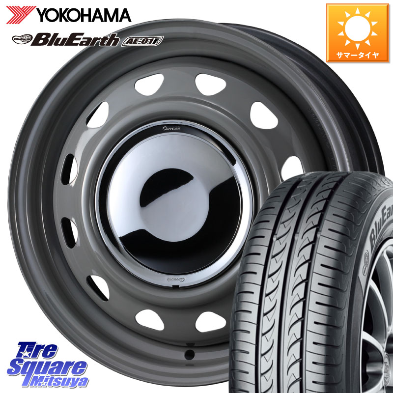 WEDS NeoCarrow ネオキャロ グレー スチール ホイール 14インチ 14 X 4.5J +45 4穴 100 YOKOHAMA F8325 BluEarth AE01F ヨコハマ 175/70R14 Mx27/37/47Sソリオ・デリカD2 39,650円