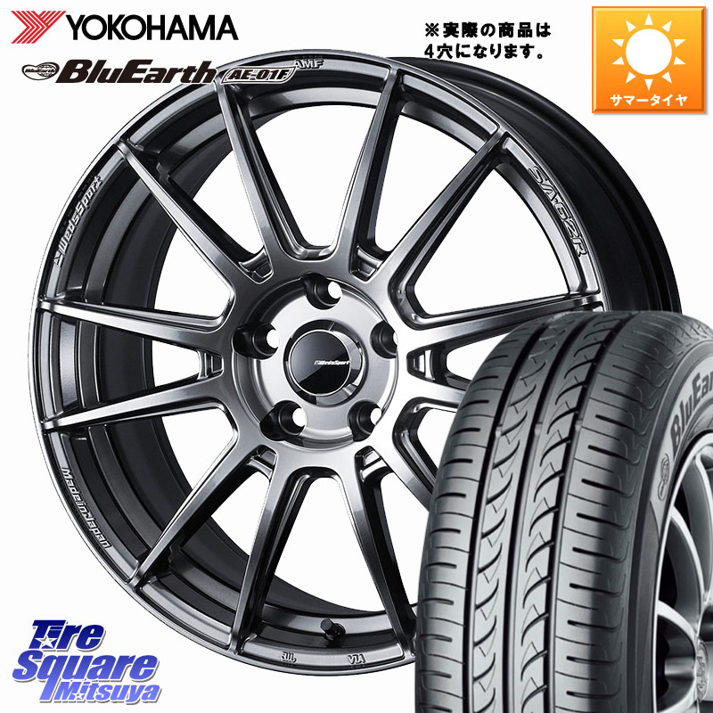 YOKOHAMA F8335 BluEarth AE01F ヨコハマ 195/55R16WEDS WedsSport SA-62R SA62R ウェッズ スポーツ ホイール 16インチ 16X6.5J 42 4穴 100 MAZDA2 ノート NOTE 日産 ブルーバードシルフィ 日産 キューブ CUBE 日産 カローラフィールダー カローラアクシオ｜タイヤスクエアミツヤ