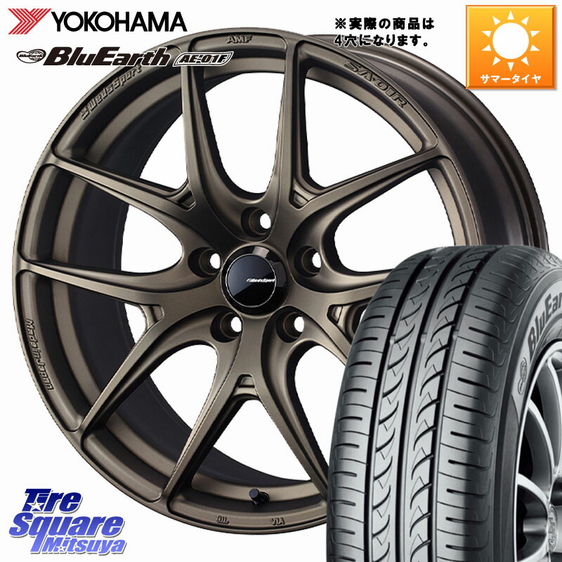WEDS WedsSport SA-01R ホイール 16インチ ウェッズ スポーツ 16 X 6.5J +42 4穴 100 YOKOHAMA F8334 BluEarth AE01F ヨコハマ 195/60R16 E13オーラ