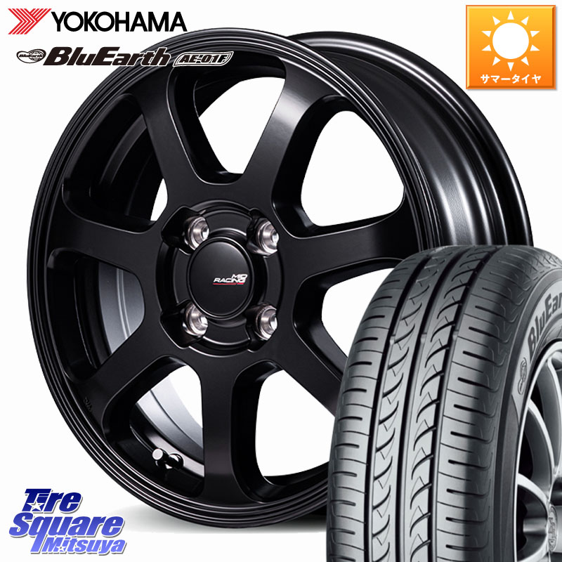 MANARAY MID Racing R07 TypeS ホイール 15インチ レーシング 15 X 5.0J +45 4穴 100 YOKOHAMA F8326 BluEarth AE01F ヨコハマ 175/65R15