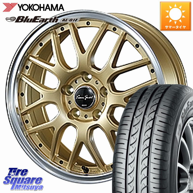 BLEST EuroSport Type815 ホイール 16インチ 16 X 6.0J +43 5穴 100 YOKOHAMA F8335 BluEarth AE01F ヨコハマ 195/55R16 10系シエンタ
