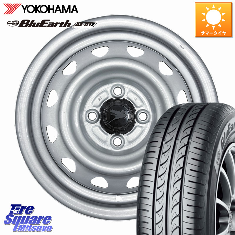 YOKOHAMA F8321 BluEarth AE01F ヨコハマ 165/70R14WEDS Carrowin PC-455 キャロウィン スチールホイール 14インチ 14X4.5J 45 4穴 100 Mx27/37/47Sソリオ・MB37SデリカD2 ハスラー MAx6S系ソリオ デリカD:2 D2 Kei ラピュタ ハスラー リフトアップ等カスタム フレアク｜タイヤスクエアミツヤ