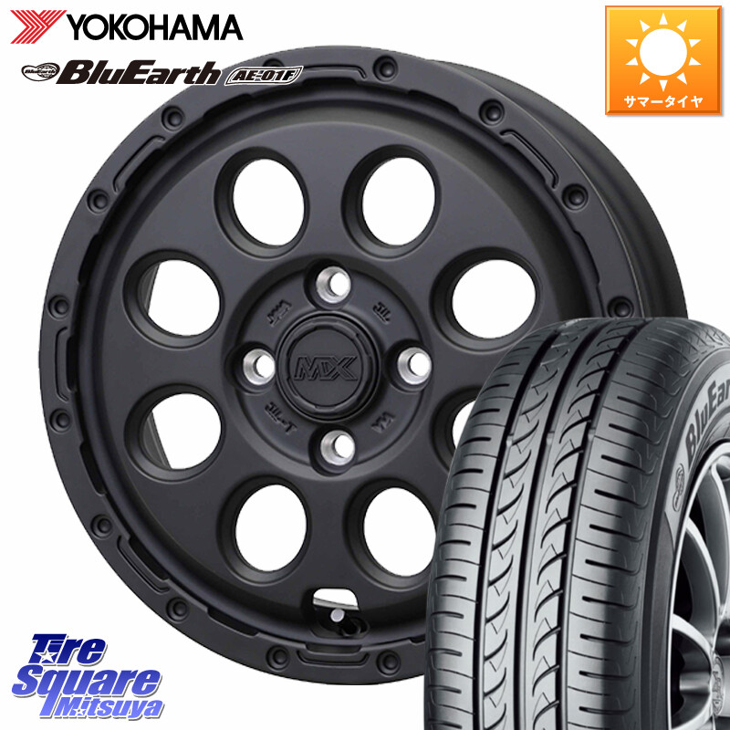YOKOHAMA F8321 BluEarth AE01F ヨコハマ 165/70R14HotStuff MAD CROSS RECON マッドクロス リーコン ホイール 14インチ 14X4.5J 45 4穴 100 Mx27/37/47Sソリオ・MB37SデリカD2 ハスラー MAx6S系ソリオ デリカD:2 D2 Kei ラピュタ ハスラー リフトアップ等カスタム フ|タイヤスクエアミツヤ