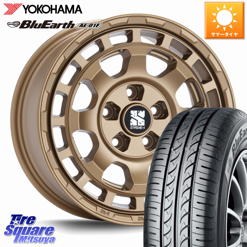 YOKOHAMA F8330 BluEarth AE01F ヨコハマ 205/55R16MLJ SAVANZA サバンザ XTREME-J ホイール 16インチ エクストリーム 16X7.0J 35 5穴 114.3 GRヤリスRSノーマルキャリパー｜タイヤスクエアミツヤ 83,100円