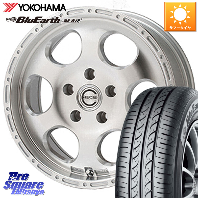 MEIWA Blood Stock One Piece ホイール 16インチ 16 X 7.0J +45 5穴 100 YOKOHAMA F8334 BluEarth AE01F ヨコハマ 195/60R16