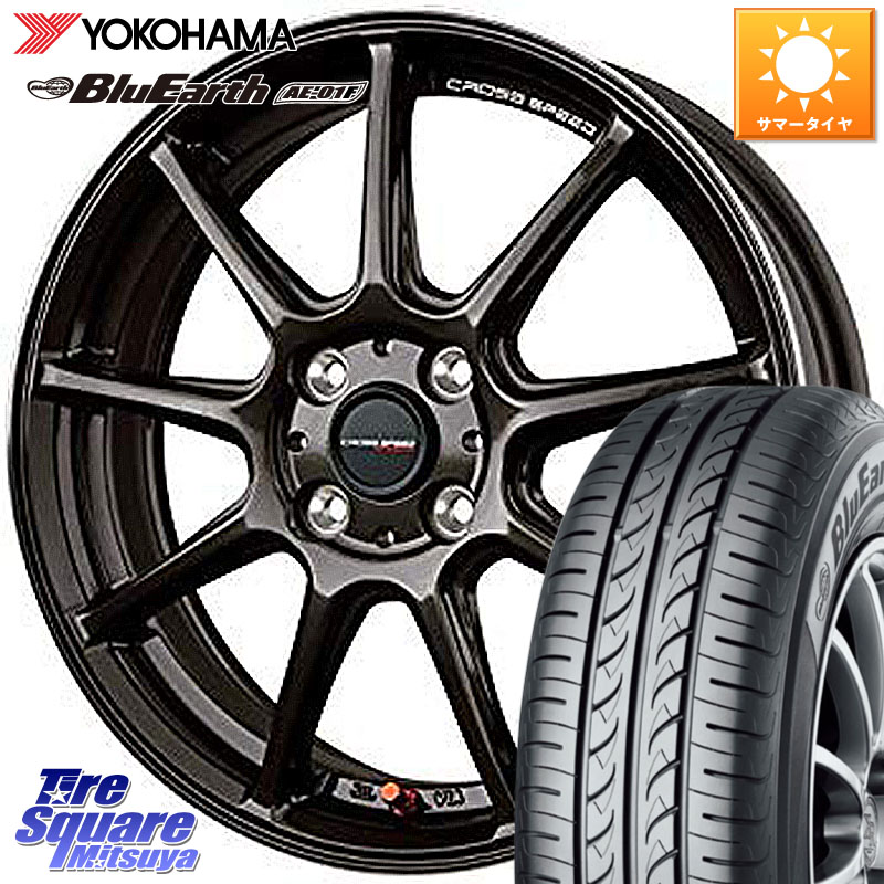 HotStuff クロススピード RS9 RS-9 軽量 ホイール 15インチ 15 X 5.5J +43 4穴 100 YOKOHAMA F8324 BluEarth AE01F ヨコハマ 185/65R15 アクアクロスオーバー FITクロスター
