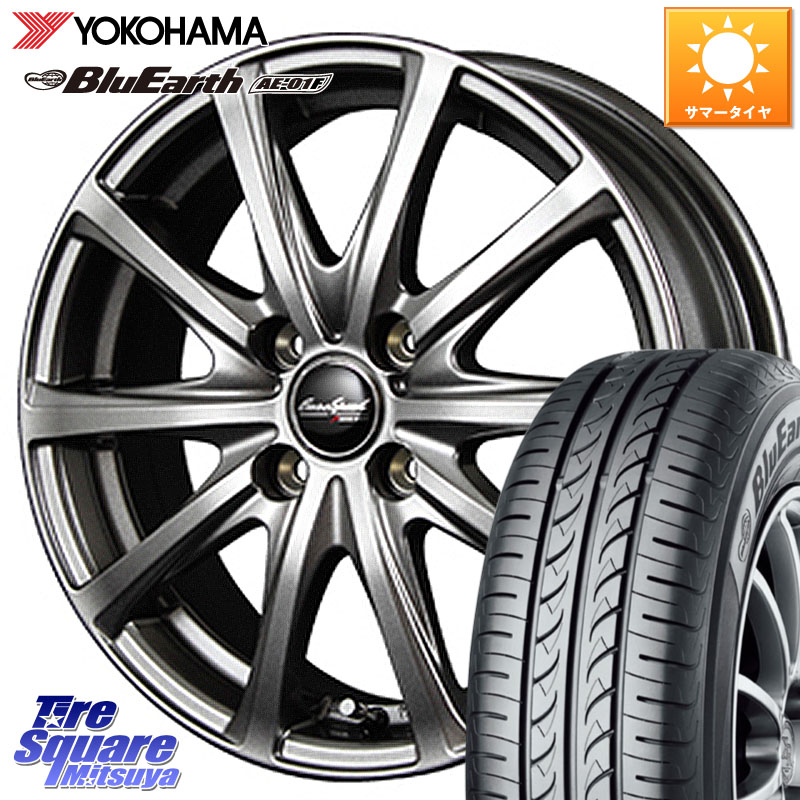 YOKOHAMA F8325 BluEarth AE01F ヨコハマ 175/70R14MANARAY MID EuroSpeed ユーロスピード V25 ホイール 14インチ 14X5.5J 38 4穴 100 ヤリス 130系ヴィッツ ウィングロード 日産 アクア ポルテ シエンタ カローラフィールダー スイフト｜タイヤスクエアミツヤ