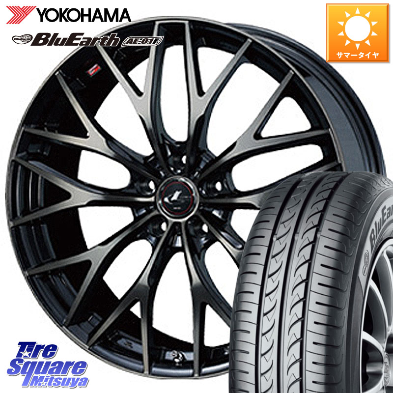 WEDS レオニス MX ウェッズ Leonis ホイール 16インチ 16 X 6.5J +53 5穴 114.3 YOKOHAMA F8334 BluEarth AE01F ヨコハマ 195/60R16