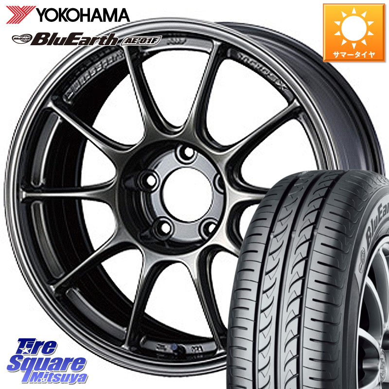 WEDS 73573 TC105X EJ ウェッズ スポーツ ホイール 16インチ 16 X 7.0J +48 5穴 100 YOKOHAMA F8334 BluEarth AE01F ヨコハマ 195/60R16