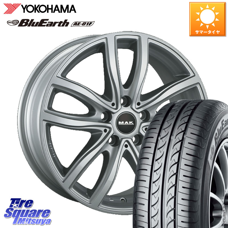 阿部商会 MAK FAHR ホイール 16インチ 16 X 7.0J(BMW G20) +30 5穴 112 YOKOHAMA F8329 BluEarth AE01F ヨコハマ 205/60R16 BMW 3シリーズ G20 G21