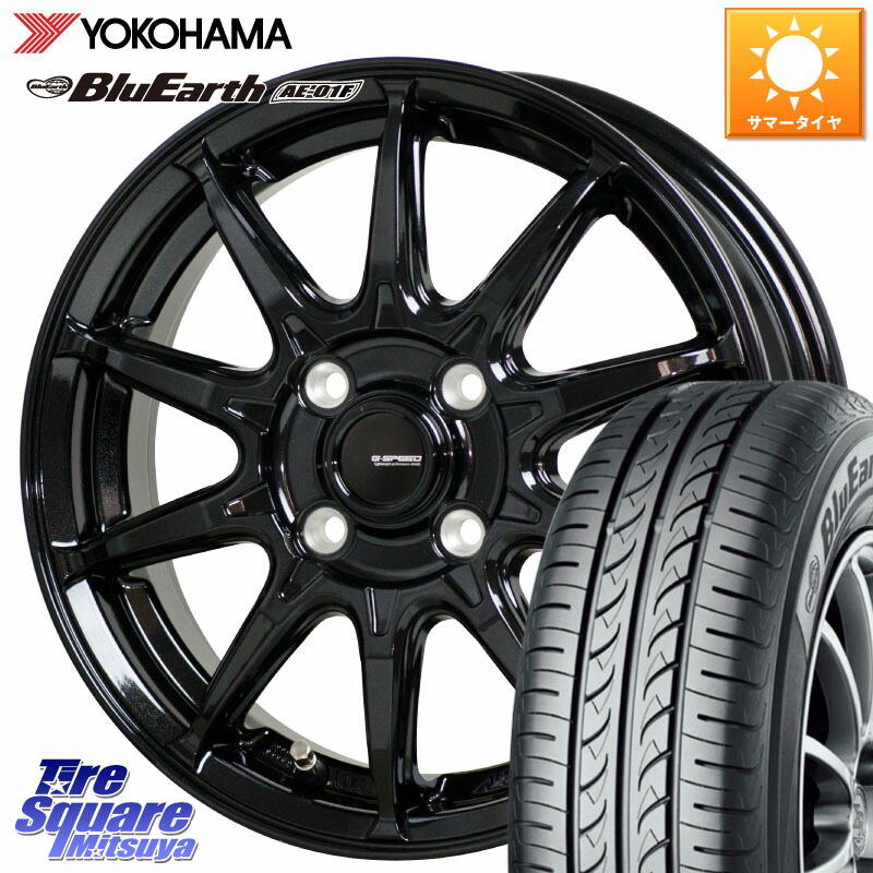 YOKOHAMA F8334 BluEarth AE01F ヨコハマ 195/60R16HotStuff G-SPEED G-05 G05 16インチ ジースピード ホイール 16X5.5J 50 4穴 100 E13ノートクロスオーバー｜タイヤスクエアミツヤ