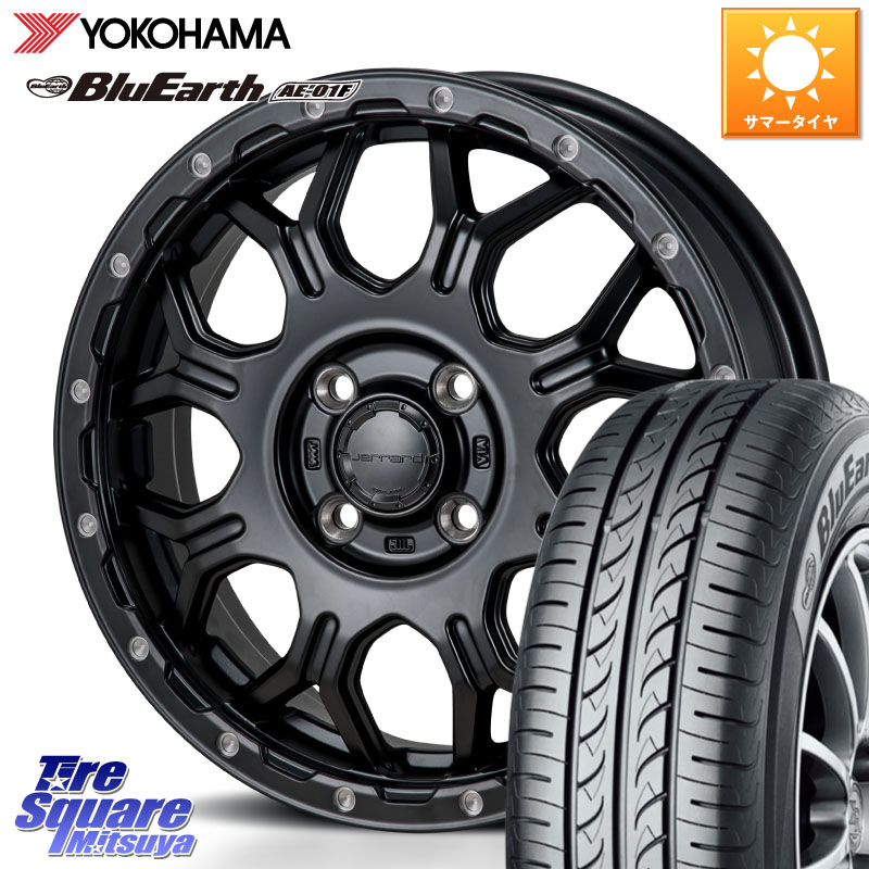 MONZA HI-BLOCK JERRARD ホイール 4本 14インチ 14 X 4.5J +45 4穴 100 YOKOHAMA F8321 BluEarth AE01F ヨコハマ 165/70R14 Mx27/37/47Sソリオ・デリカD2 ハスラー MAx6S系ソリオ