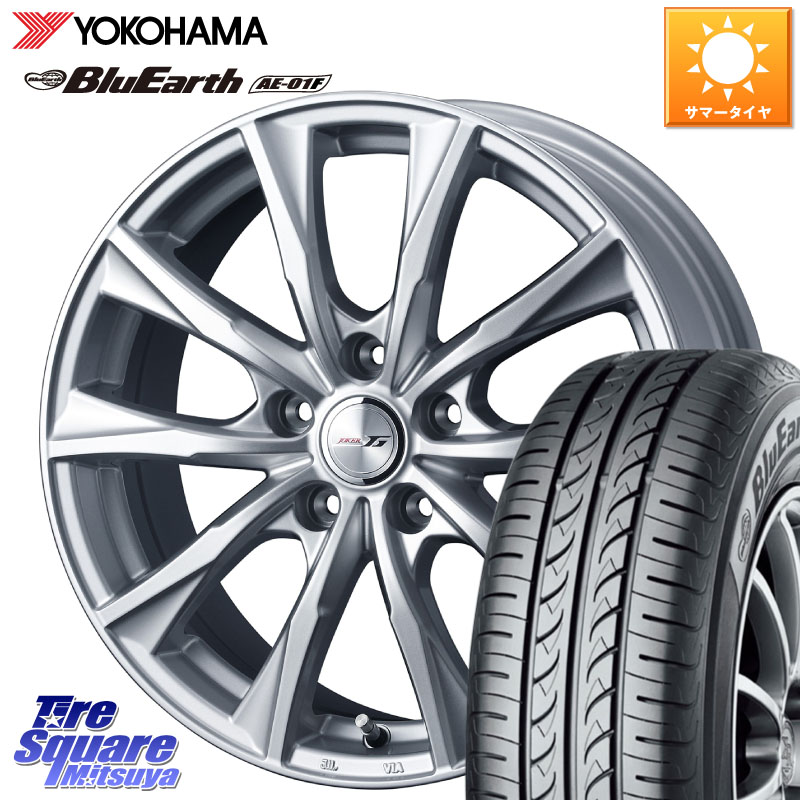WEDS JOKER GLIDE 平座仕様 在庫● (トヨタ車専用) ホイール 4本 15インチ 15 X 6.0J +50 5穴 114.3 YOKOHAMA F8320 BluEarth AE01F ヨコハマ 195/65R15
