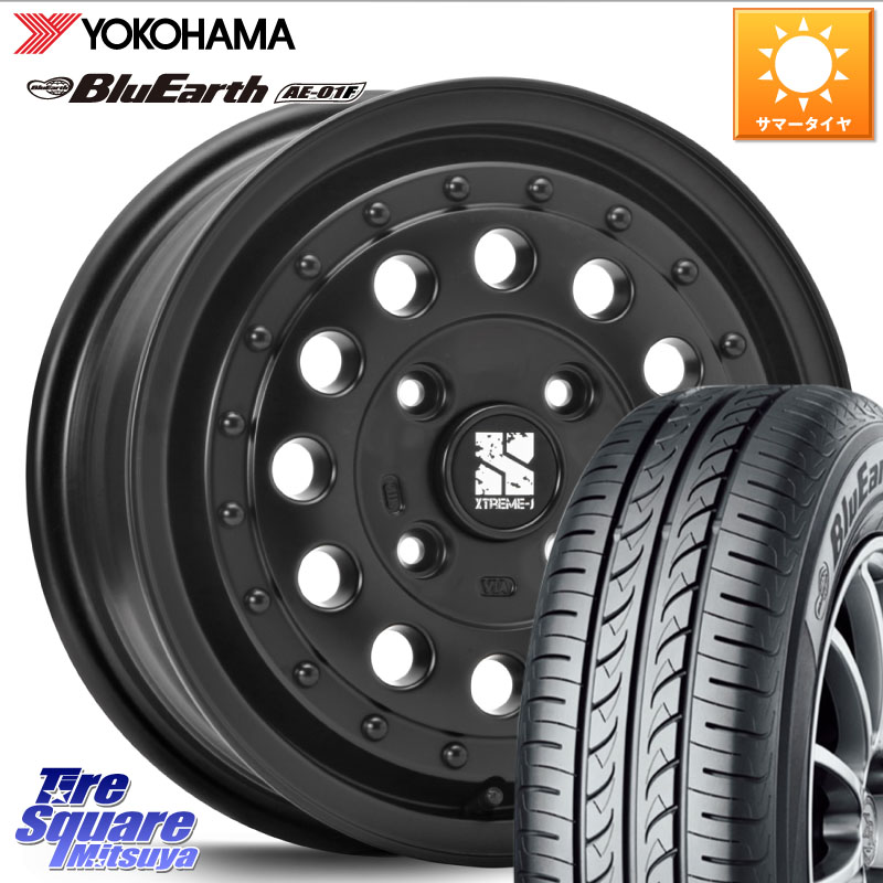 MLJ XTREME-J エクストリーム RUGGED 14インチ 14 X 5.0J +45 4穴 100 YOKOHAMA F8319 BluEarth AE01F ヨコハマ 175/65R14