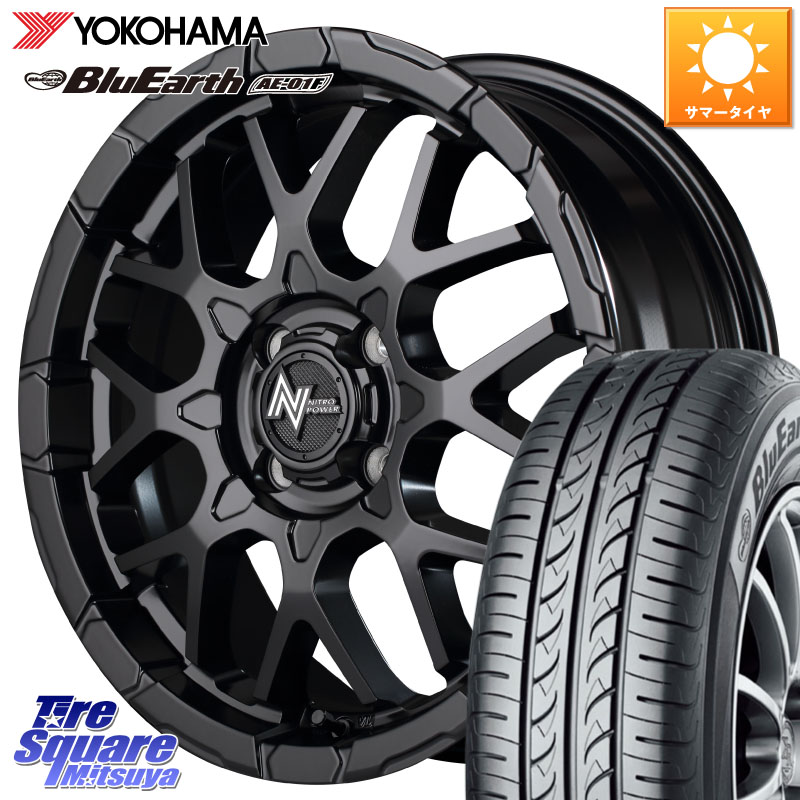 MANARAY MID ナイトロパワー M28 BULLET KC 15インチ 15 X 5.0J +48 4穴 100 YOKOHAMA F8326 BluEarth AE01F ヨコハマ 175/65R15