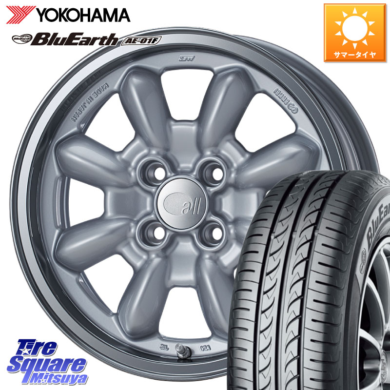 YOKOHAMA F8324 BluEarth AE01F ヨコハマ 185/65R15ENKEI エンケイ ALL EIGHTEEN Classical Spoke 15インチ 15X6.0J 38 4穴 100 アクアクロスオーバー FITクロスター イスト ist カローラフィールダー|タイヤスクエアミツヤ