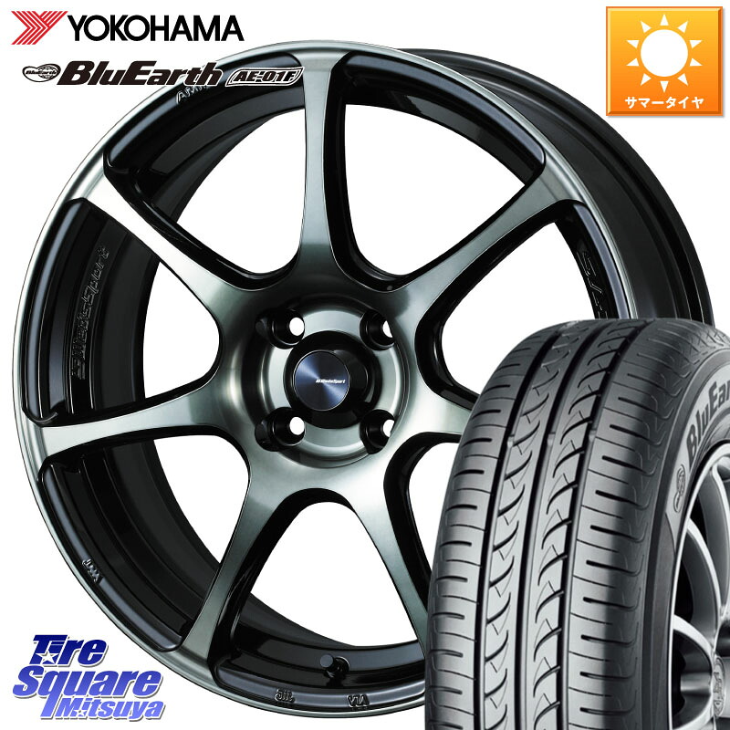 YOKOHAMA F8320 BluEarth AE01F ヨコハマ 195/65R15WEDS WedsSport SA-75R SA75R ウェッズ スポーツ ホイール 15インチ 15X6.0J 48 4穴 100 E13ノートクロスオーバー｜タイヤスクエアミツヤ