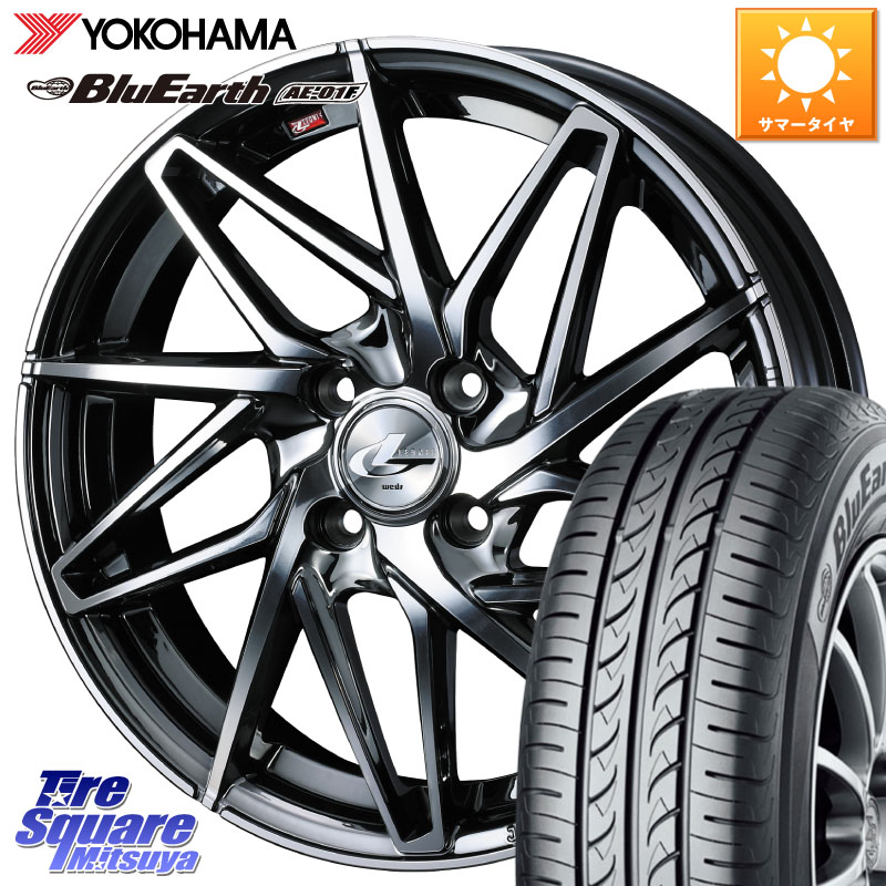 WEDS 40578 レオニス LEONIS IT 16インチ 16 X 6.0J +50 4穴 100 YOKOHAMA F8334 BluEarth AE01F ヨコハマ 195/60R16 E13ノートクロスオーバー
