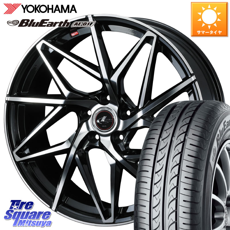 WEDS 40568 レオニス LEONIS IT PBMC 15インチ 15 X 6.0J +50 5穴 114.3 YOKOHAMA F8320 BluEarth AE01F ヨコハマ 195/65R15