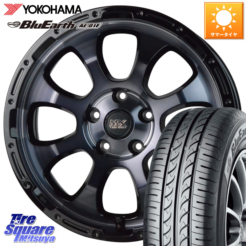 YOKOHAMA F8329 BluEarth AE01F ヨコハマ 205/60R16HotStuff マッドクロス GRACE グレイス BKC 5H ホイール 16インチ 16X7.0J 38 5穴 114.3 90系ノア/ヴォクシー RP6～8ステップワゴン プリウスアルファ ジューク JUKE 日産 SAI ノア NOAH インサイト｜タイヤスクエアミツヤ