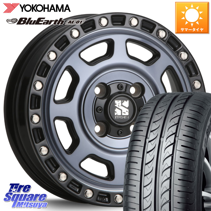 MLJ XJ07 XTREME-J 4H IND エクストリームJ 13インチ 13 X 4.0J +43 4穴 100 YOKOHAMA F4419 BluEarth AE01 ヨコハマ 165/65R13