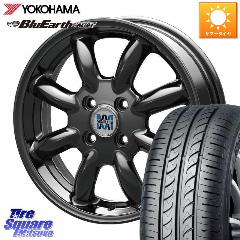 YOKOHAMA F7390 BluEarth AE01 ヨコハマ 165/60R15KOSEI MINILITE ブラック ホイール 15インチ ミニライト 15X4.5J 45 4穴 100 デリカミニ4WD キャスト[アクティバ] ハスラー ピクシスジョイ[Cグレード] ハイゼットアゲトラCustom車用※軽自動車専用ホイール※ Kei ラ｜タイヤスクエアミツヤ 85,272円