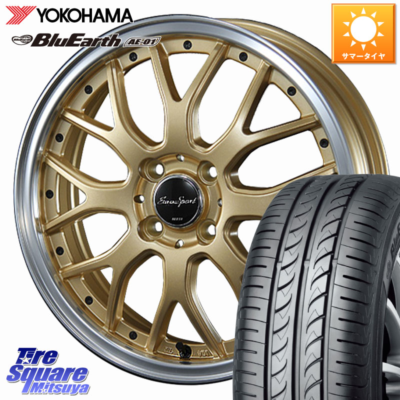 BLEST EuroSport Type815 軽自動車専用 ホイール 16インチ 16 X 5.0J +45 4穴 100 YOKOHAMA F5688 BluEarth AE01 ヨコハマ 175/60R16