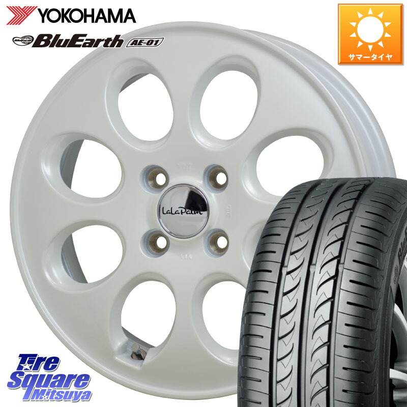 HotStuff ララパーム LaLa Palm Oval ホイール 15 X 4.5J +45 4穴 100 YOKOHAMA R0736 BluEarth AE01 ヨコハマ 165/65R15 ダイハツTAFT Mx27/37/47Sソリオ・デリカD2 MAx6S系ソリオ