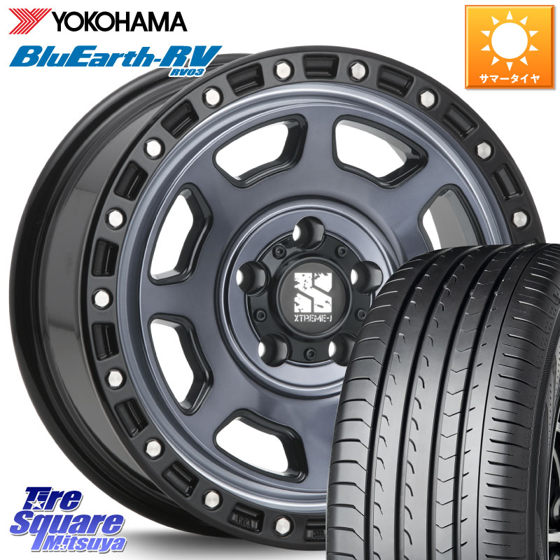 YOKOHAMA R7623 ブルーアース ミニバン RV03 RV-03 ヨコハマ 225/65R17MLJ XJ07 XTREME-J 5H IND エクストリームJ 17インチ 17X8.0J 35 5穴 114.3 RAV4 50系 NX レクサス ハリアー|タイヤスクエアミツヤ