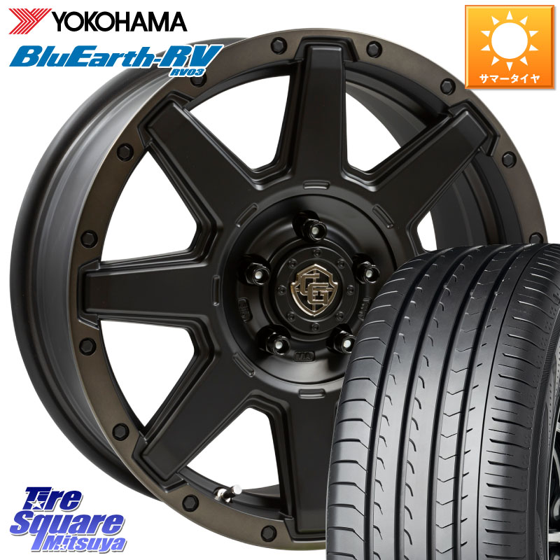 WEDS CROSS OVER GARMENTS StyleU 17インチ 17 X 7.0J +35 5穴 114.3 YOKOHAMA ブルーアース ミニバン RV03 RV-03 ヨコハマ 225/60R17 30系アルファード 30系ヴェルファイア デリカD:5