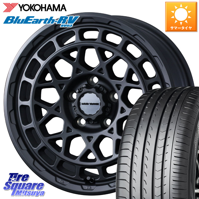 WEDS MUDVANCE X TYPE M ホイール 18インチ マッドヴァンス 18 X 7.5J +35 5穴 114.3 YOKOHAMA ブルーアース ミニバン RV03 RV-03 ヨコハマ 225/50R18