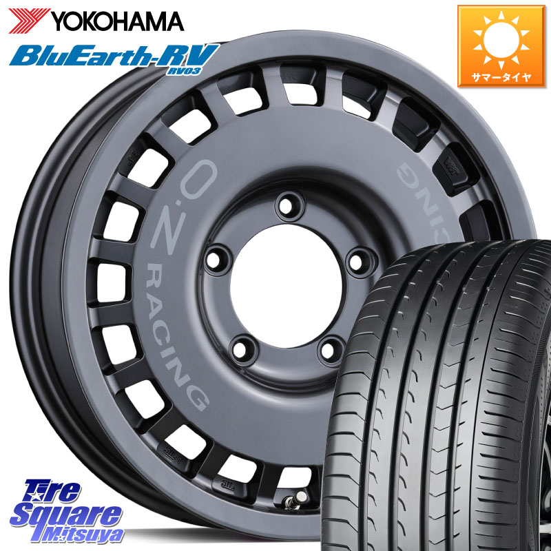 OZ Rally Racing 4x4 ラリーレーシング ジムニーシエラ用 ※インセット-5 ホイール 16インチ 16 X 6.0J +0 5穴 139.7 YOKOHAMA ブルーアース ミニバン RV03 RV-03 ヨコハマ 215/65R16 ジムニー専用(要オーバーフェンダー等) ジムニ－シエラ・ノマド(カスタム)