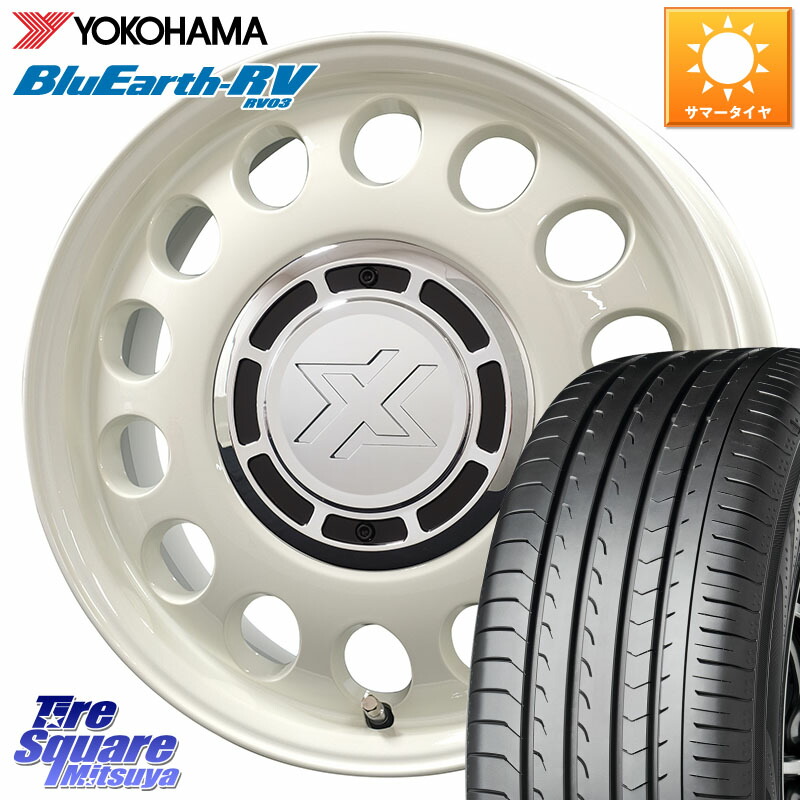 コスミック クロスブラッド STEELE ホイール 15インチ 15 X 6.0J +42 5穴 100 YOKOHAMA ブルーアース ミニバン RV03 RV-03 ヨコハマ 195/65R15 210系カローラスポーツ 50系プリウス