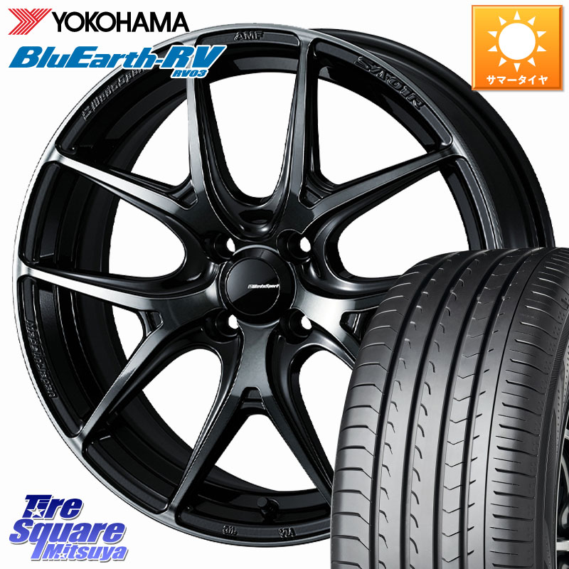WEDS WedsSport SA-01R ホイール 16インチ ウェッズ スポーツ 16 X 6.5J +42 4穴 100 YOKOHAMA ブルーアース ミニバン RV03 RV-03 ヨコハマ 205/55R16 E13オーラ