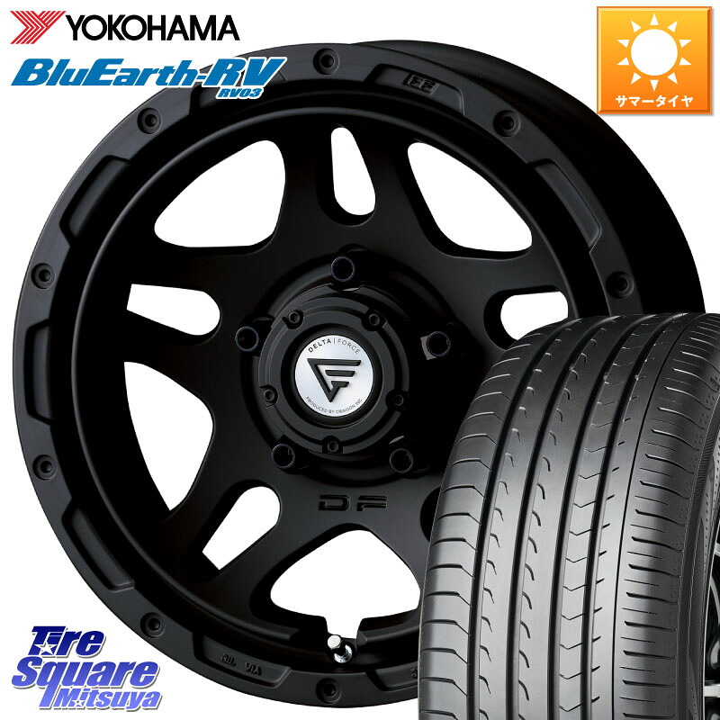 DELTA FORCE OVERLANDER ジムニーシエラ専用 ※インセット-5 ホイール 16インチ 16 X 6.0J +0 5穴 139.7 YOKOHAMA ブルーアース ミニバン RV03 RV-03 ヨコハマ 215/65R16 ジムニー専用(要オーバーフェンダー等) ジムニ－シエラ・ノマド(カスタム)