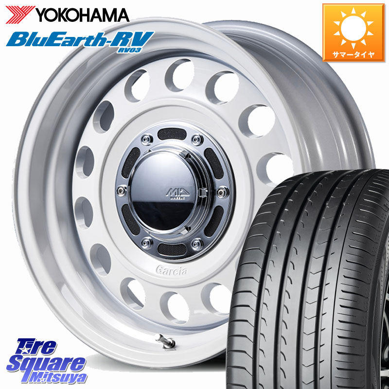 MANARAY MID GARCIA CISCO Type2 ※インセット-5 ホイール 16インチ 16 X 6.0J +0 5穴 139.7 YOKOHAMA ブルーアース ミニバン RV03 RV-03 ヨコハマ 215/65R16 ジムニー専用(要オーバーフェンダー等) ジムニ－シエラ・ノマド(カスタム)