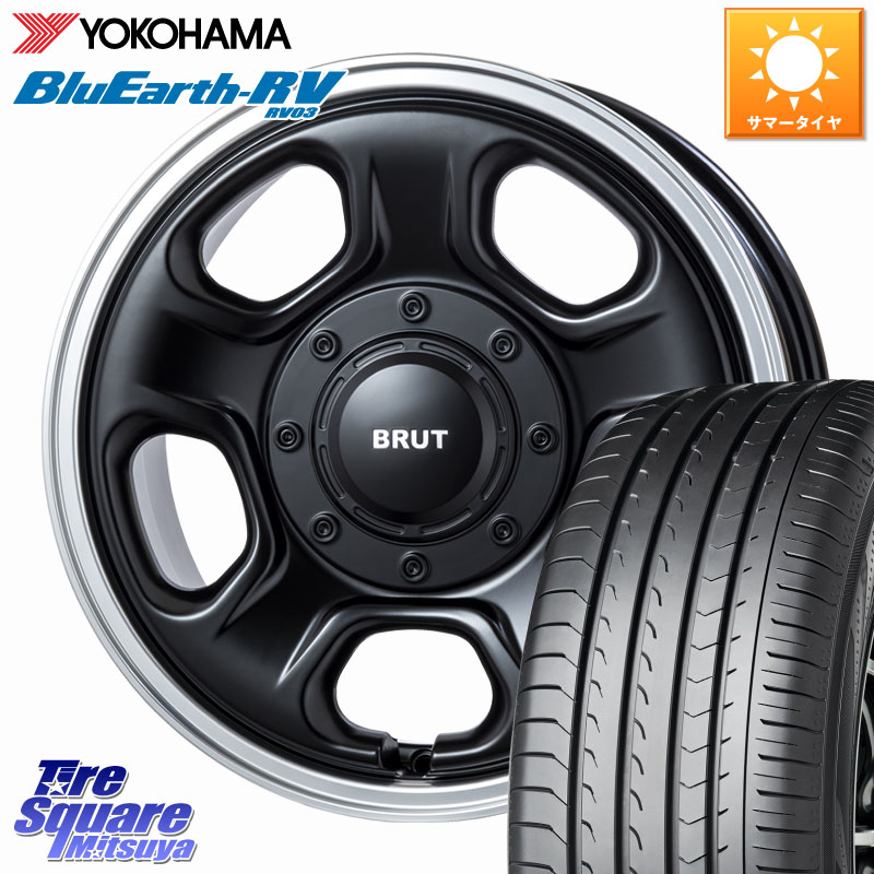 BRUT ブルート BR-33 BR33 ホイール 16インチ 16 X 6.5J +30 5穴 114.3 YOKOHAMA ブルーアース ミニバン RV03 RV-03 ヨコハマ 205/65R16 10系アルファード