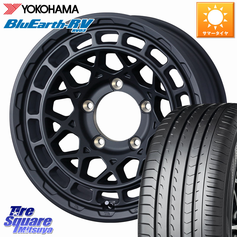 WEDS MUDVANCE X TYPE M ※インセット-5 ホイール 16インチ マッドヴァンス 16 X 6.0J +0 5穴 139.7 YOKOHAMA ブルーアース ミニバン RV03 RV-03 ヨコハマ 215/65R16 ジムニー専用(要オーバーフェンダー等) ジムニ－シエラ・ノマド(カスタム)