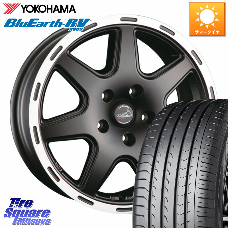 阿部商会 TIRADO CROSS ホイール 17インチ 17 X 7.0J(US) +35 5穴 110 YOKOHAMA ブルーアース ミニバン RV03 RV-03 ヨコハマ 225/60R17 クライスラー ジープコンパス M624系 クライスラー Jeep Cherokee チェロキー KL系