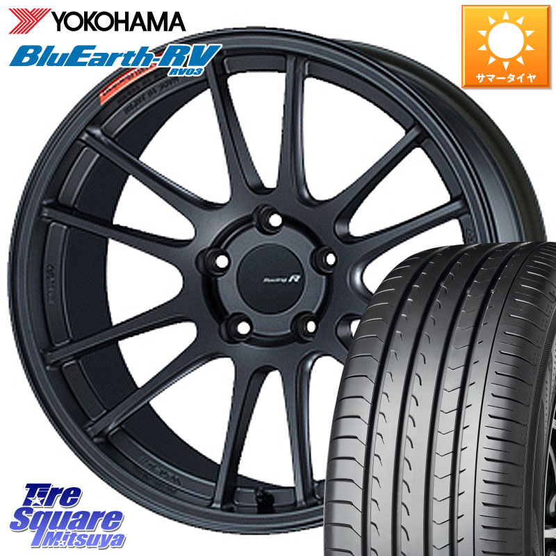 YOKOHAMA ブルーアース ミニバン RV03 RV-03 ヨコハマ 225/45R18ENKEI エンケイ Racing Revolution GTC01RR ホイール 18X8.5J 35 5穴 114.3|タイヤスクエアミツヤ