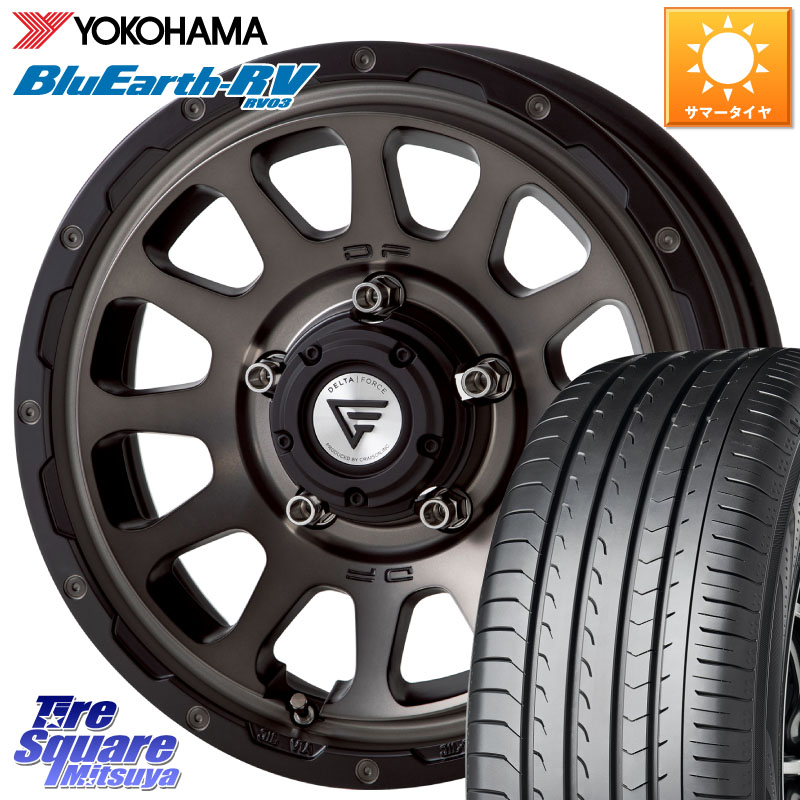 DELTA FORCE デルタフォース オーバル ジムニー専用 ホイール 16インチ 16 X 5.5J +20 5穴 139.7 YOKOHAMA ブルーアース ミニバン RV03 RV-03 ヨコハマ 215/65R16 ジムニー専用(要オーバーフェンダー等)