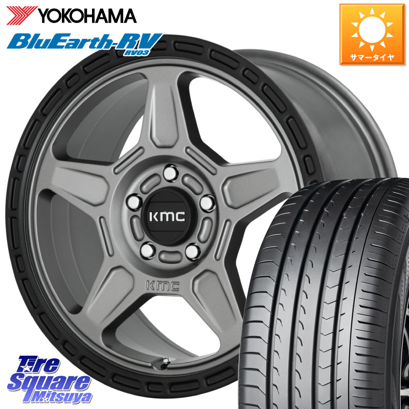 YOKOHAMA ブルーアース ミニバン RV03 RV-03 ヨコハマ 215/65R16KMC KM721 ALPINE グレイ ホイール 16インチ 専用Nut別売 16X7.5J(US) 30 5穴 110 Jeep Renegade ジープ レネゲード｜タイヤスクエアミツヤ 105,562円