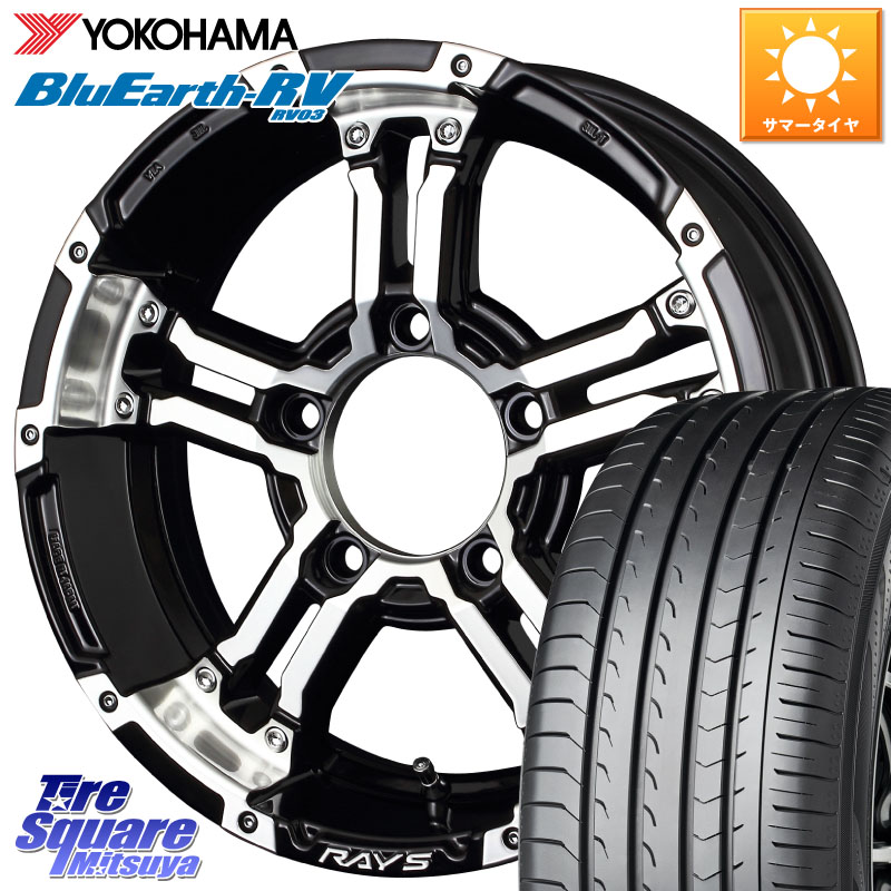 YOKOHAMA ブルーアース ミニバン RV03 RV-03 ヨコハマ 215/65R16RAYS 【欠品次回9~10月】 レイズ デイトナ FDX-J DAYTONA ホイール 16X5.5J 0 5穴 139.7 ジムニー専用(要オーバーフェンダー等) AZオフロード カスタムサイズ｜タイヤスクエアミツヤ