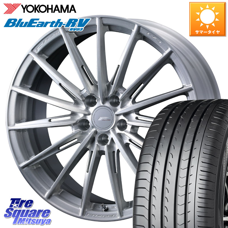 WEDS F ZERO FZ4 FZ-4 鍛造 FORGED 19インチ エフゼロ 19 X 8.0J(M14B) +45 5穴 114.3 YOKOHAMA R7625 ブルーアース ミニバン RV03 RV-03 ヨコハマ 225/55R19 クラウンクロスオーバー