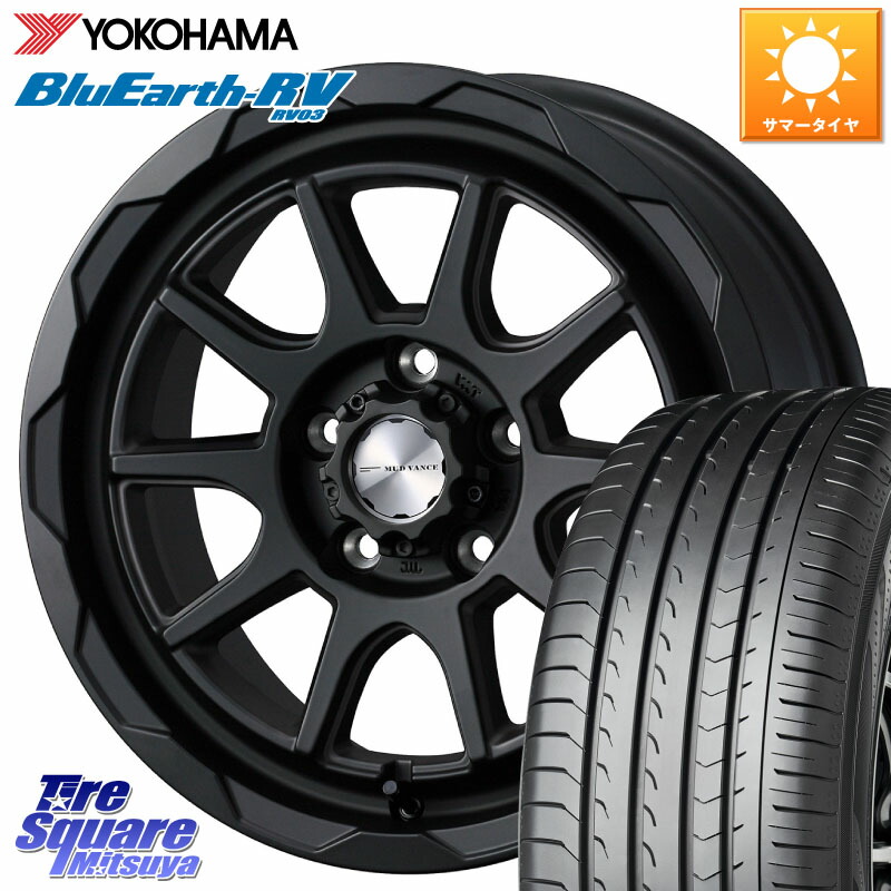 WEDS 【欠品次回4月中旬】 マッドヴァンス 06 MUD VANCE 06 ウエッズ 16インチ 16 X 7.0J +38 5穴 114.3 YOKOHAMA ブルーアース ミニバン RV03 RV-03 ヨコハマ 215/60R16