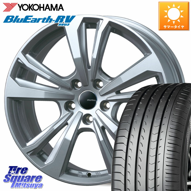 TARGA smartline365 スマートライン 17 X 7.0J(AUDI S3 GYD) +43 5穴 112 YOKOHAMA R8245 ブルーアース ミニバン RV03 RV-03 ヨコハマ 205/50R17 アウディ S3 S3系