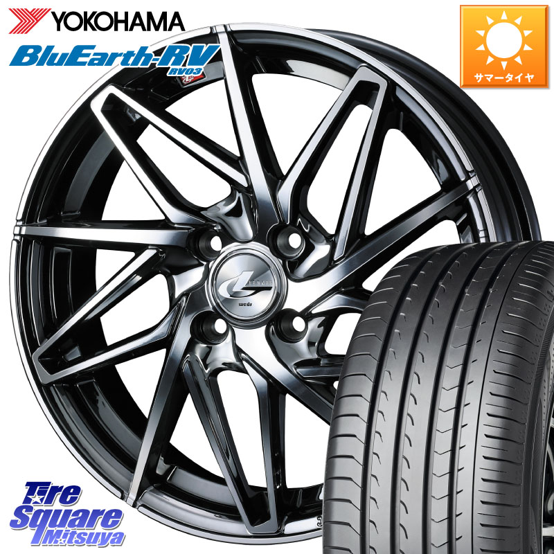 WEDS 40578 レオニス LEONIS IT 16インチ 16 X 6.0J +50 4穴 100 YOKOHAMA ブルーアース ミニバン RV03 RV-03 ヨコハマ 205/55R16